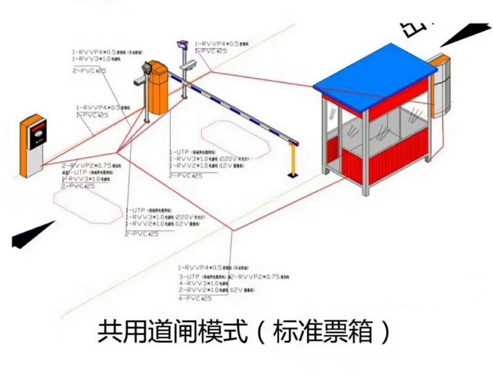 大安市单通道模式停车系统